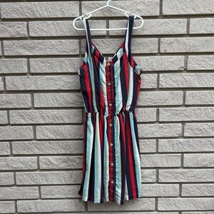 Abercrombie kids Striped Sleeveless Button-Down Dress Sz 11/12